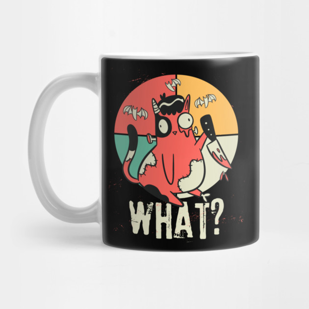 Frankenstein Cat Murderous Kitten Halloween by The WYLD Tribe