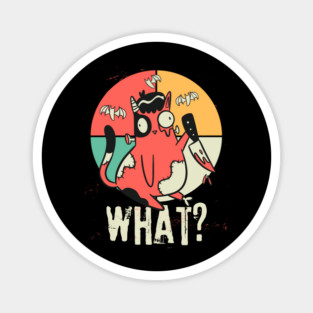 Frankenstein Cat Murderous Kitten Halloween Magnet