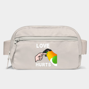 Black Headed Caique Parrot - Love Hurts Biting Bag