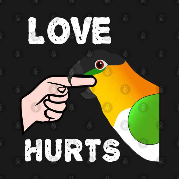 Black Headed Caique Parrot - Love Hurts Biting by Einstein Parrot