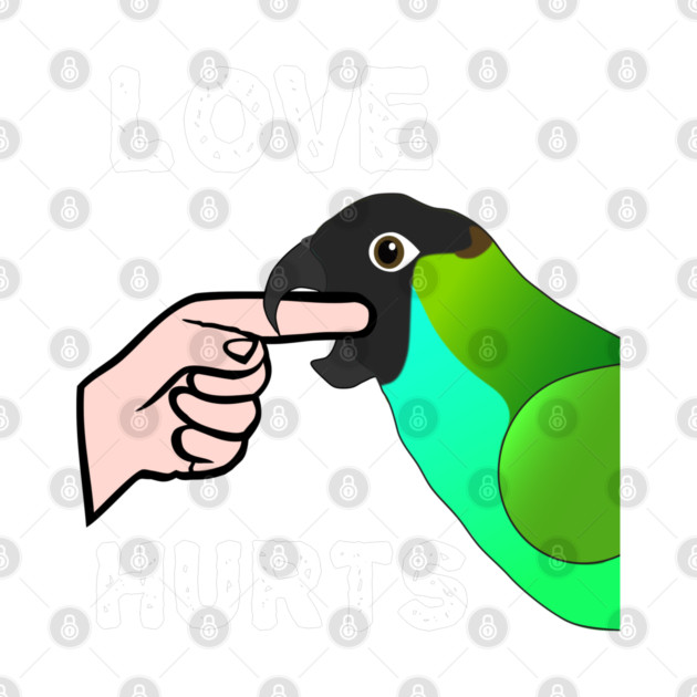 Love Hurts Nanday Conure Parrot Biting by Einstein Parrot