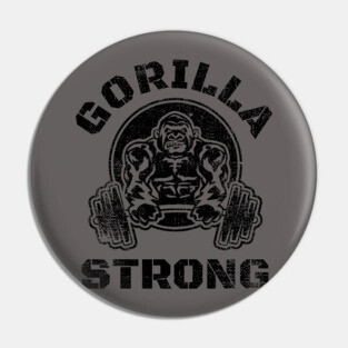 GORILLA STRONG BODYBUILDING Pin