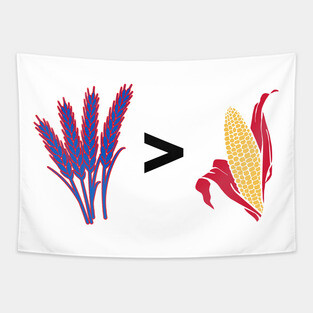 Wheat > Corn Kansas Jayhawks Tapestry