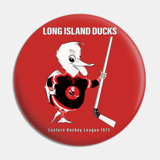 Defunct Long Island Ducks EHL Hockey 1972 Pin