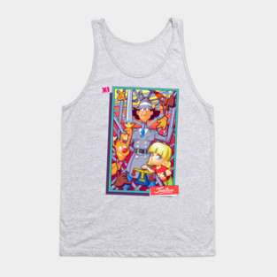Saturday Morning Tarot XI Justice Tank Top