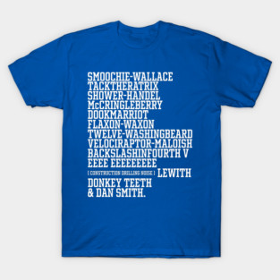 East/West College Football Bowl Names T-Shirt