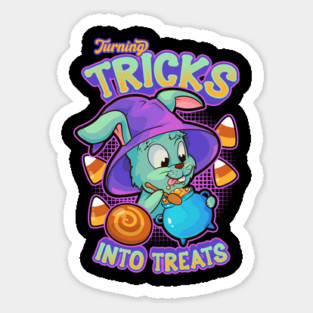 Kawaii Bunny Witch Vaporwave Style Funny Cute Halloween Magnet
