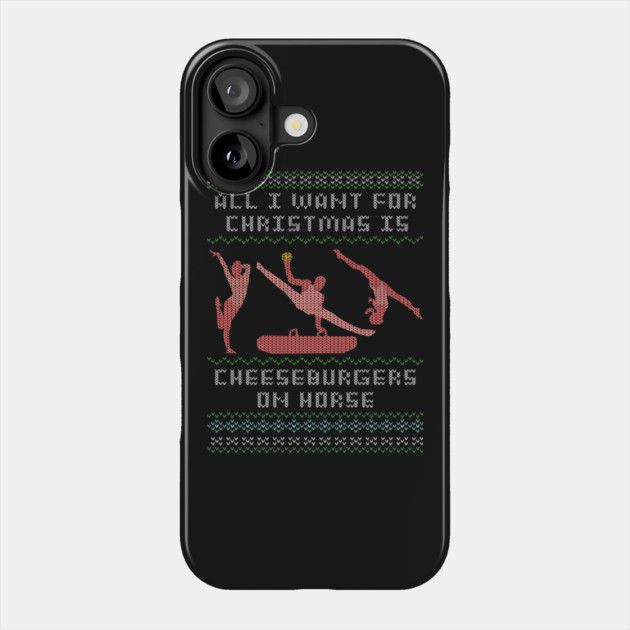 Cheeseburgers On Horse Phone Case by GymCastic
