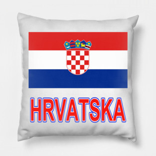 The Pride of Croatia (Hrvatska) - Croatian Flag Design Pillow