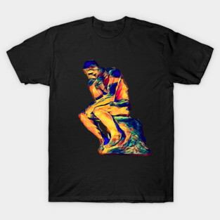 The Thinker Statue Polypaint T-Shirt