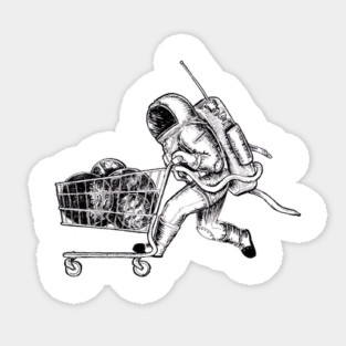 astronaut Sticker