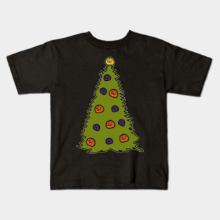 Spooky Pumpkin Halloween Tree Kids T-Shirt