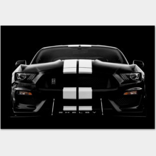 Mustang GT - black Posters and Art