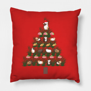 Guinea Pig Christmas Tree Pillow