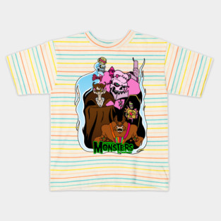 Famous Monsters of Breakfast Kids T-Shirt