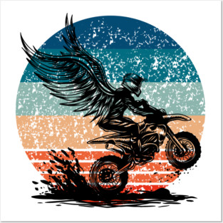 dirt bike Posters and Art