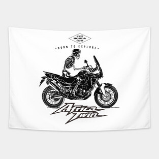 Africa Twin Motorbike Adventure Tapestry