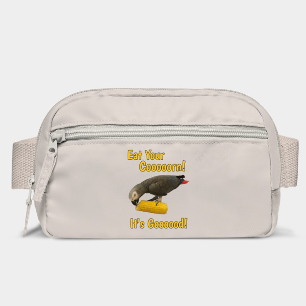 Eat Your Corn African Grey Parrot by Einstein Parrot