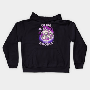 Tame Your Ghosts Funny Halloween by Tobe Fonseca Kids Hoodie