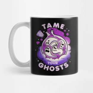 Tame Your Ghosts Funny Halloween by Tobe Fonseca Mug
