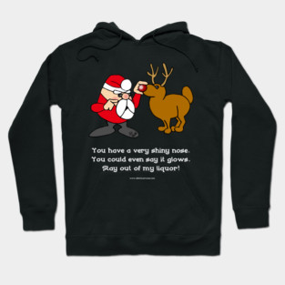 Funny Rude Santa Cartoons by Bill Abbott Hoodie