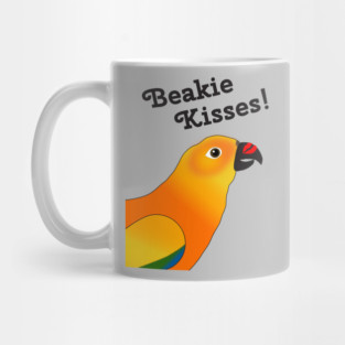Beakie Kisses Sun Conure Parrot Cute Mug