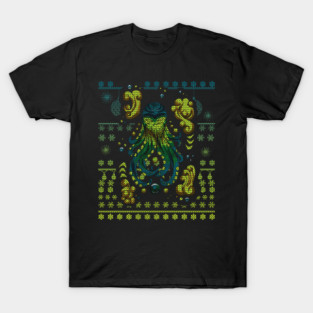 Ugly Christmas Sweater: Cthulhu T-Shirt