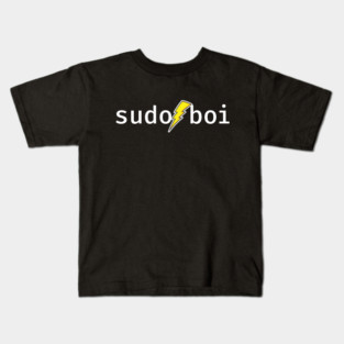 sudo boi. A funny design perfect for unix and linux users, sysadmins or anyone in IT support Kids T-Shirt