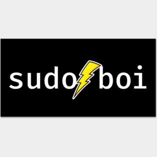 sudo boi. A funny design perfect for unix and linux users, sysadmins or anyone in IT support Posters and Art