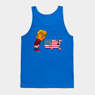 Trump Pissing Tank Top