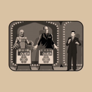 Double Over (Sepia) (Universal Monsters/Price is Right) T-Shirt