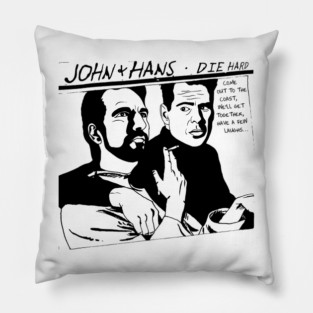 John and Hans Die Hard Goo Parody Pillow