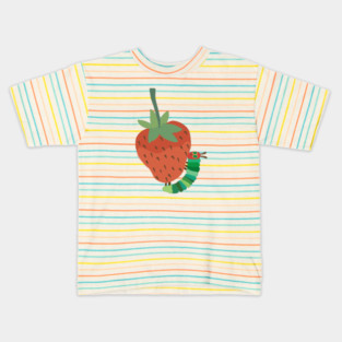 The very hungry caterpillar - Strawberry Kids T-Shirt