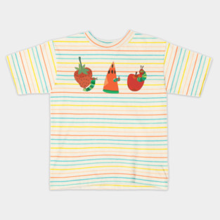 The very hungry caterpillar - Fruit Ensemble Kids T-Shirt