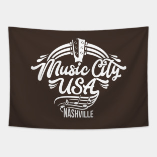 Music City USA Nashville Tapestry
