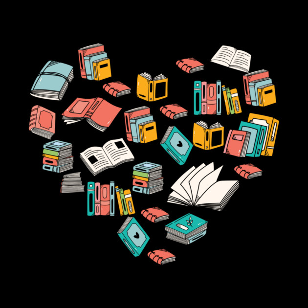 Heart Of Books Reader Lover Nerd by The WYLD Tribe