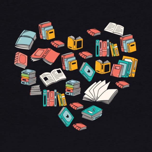 Heart Of Books Reader Lover Nerd by The WYLD Tribe