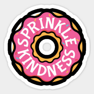 Sprinkle Kindness Strawberry Donut Sticker