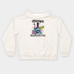Midnight Margaritas Witch Halloween Kids Hoodie