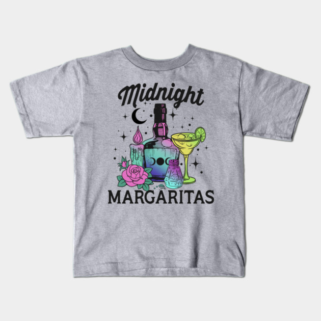 Midnight Margaritas Witch Halloween Kids T-Shirt by The WYLD Tribe