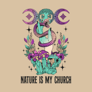 Nature is My Church Witchcraft T-Shirt