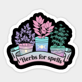 Herbs For Spells Modern Witch Vibes Magnet