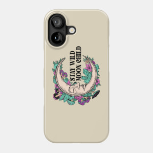Stay wild moon child Halloween Phone Case