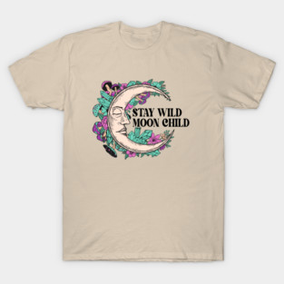 Stay wild moon child Halloween T-Shirt