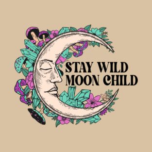 Stay wild moon child Halloween T-Shirt