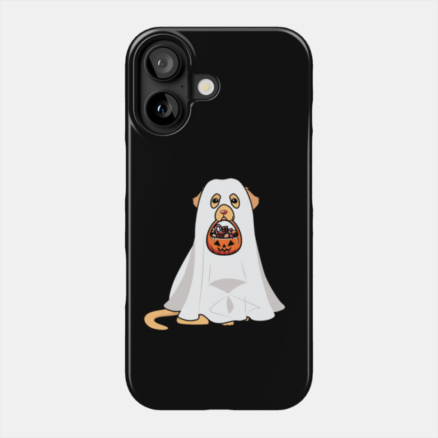 Golden Retriever Dog Ghost Halloween Phone Case by The WYLD Tribe