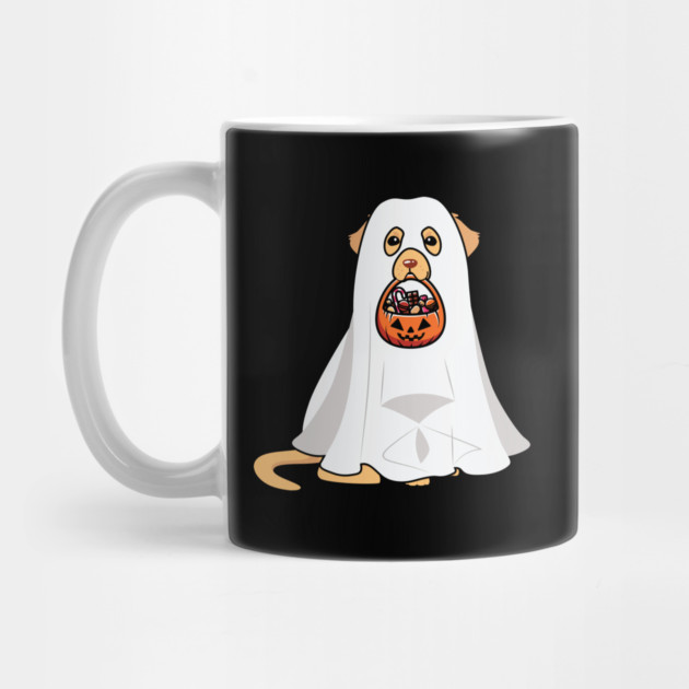 Golden Retriever Dog Ghost Halloween by The WYLD Tribe