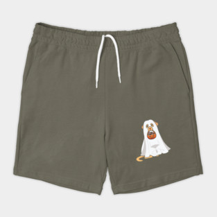 Golden Retriever Dog Ghost Halloween Shorts