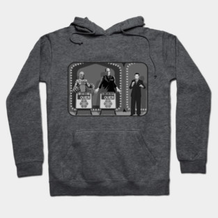 Double Over (B&W) (Universal Monsters/Price is Right) Hoodie