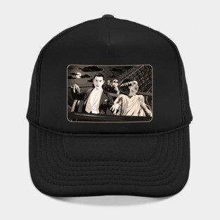 Ups & Downs (Sepia) (Universal Monsters on Roller Coaster) Hat